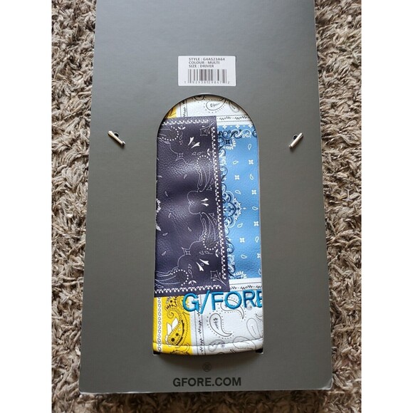 G/FORE Quarter G Bandana Velour-Lined Driver Headcover NWT - Picture 4 of 9